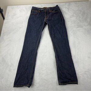 Nudie Jeans Grim Tim Dry Ring Men's Size 31x30 NJ1000298 Button Fly Denim Jeans